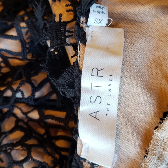 ASTR THE LABEL Black Hi-Lo Lace Bodycon Cocktail Dress sz XS Women's Evening - Picture 7 of 10